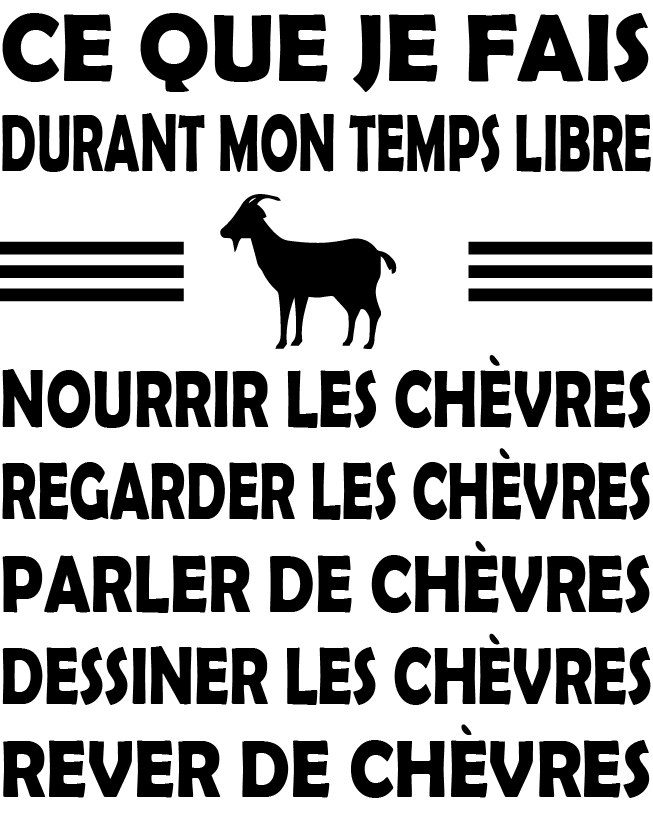 T-shirt "Mes Chèvres"