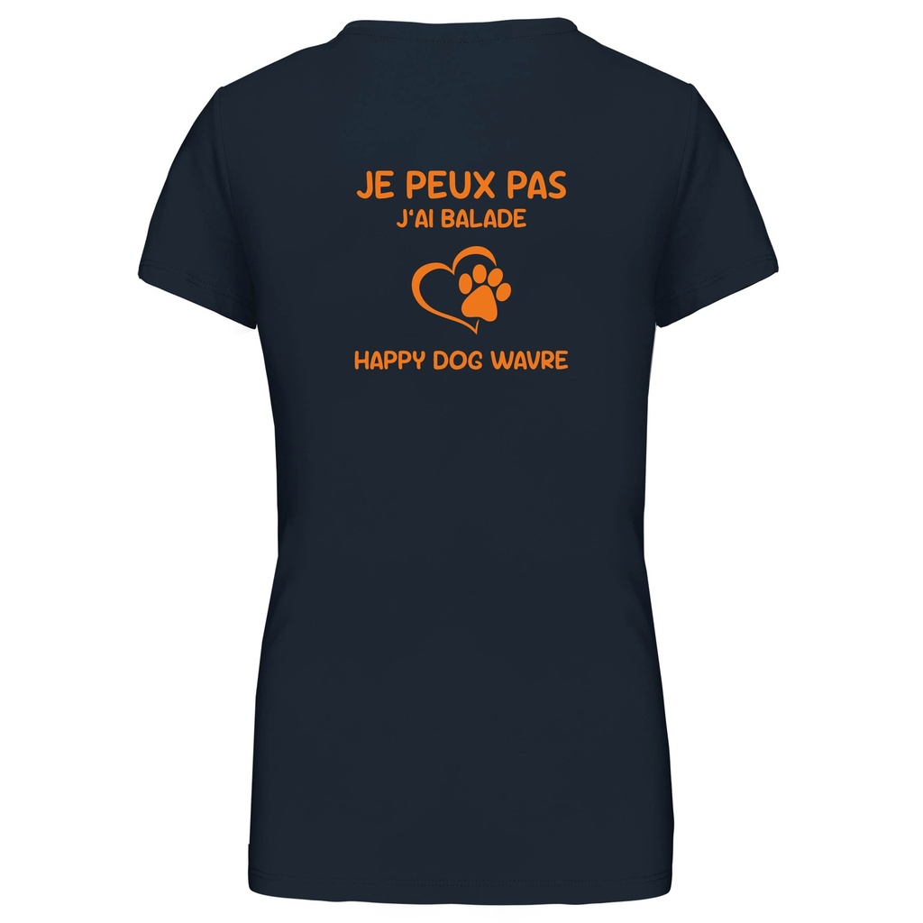 T-shirt femme col rond Happy Dog Wavre 