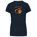 T-shirt femme col rond Happy Dog Wavre "Je Peux Pas J'ai Balade"