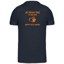 T-shirt homme col rond Happy Dog Wavre "Je Peux Pas J'ai Balade"