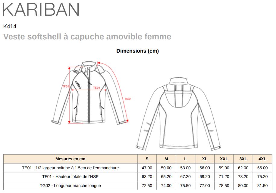Veste Softshell femme Happy Dog Wavre