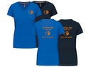 T-shirt femme col V Happy Dog Wavre "Je Peux Pas J'ai Balade"