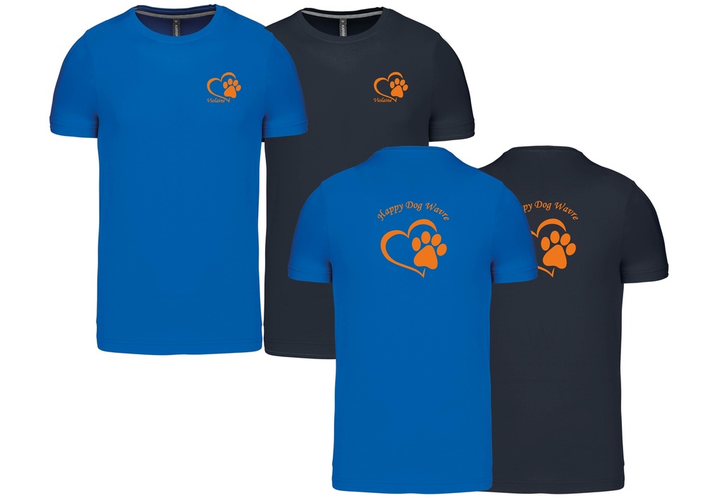 T-shirt homme col rond Happy Dog Wavre  