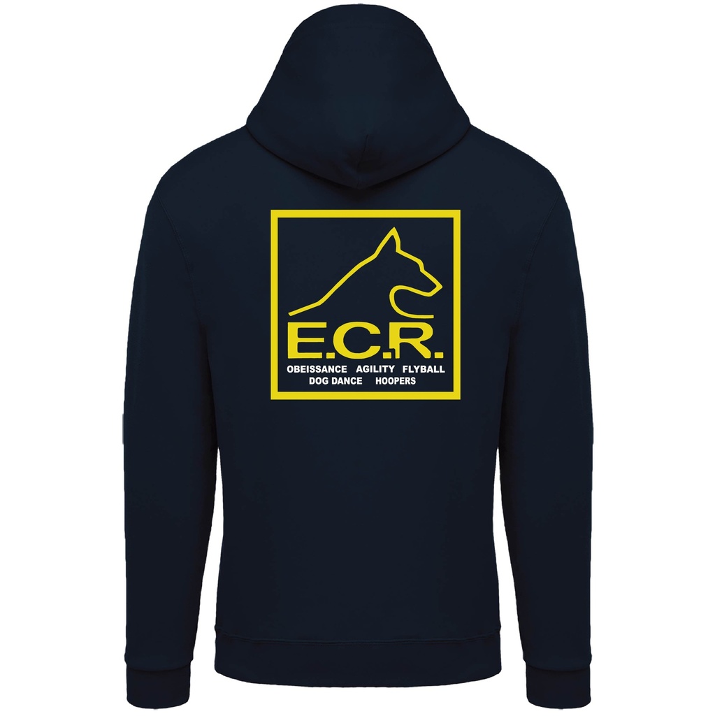 Sweat-shirt zippé capuche unisexe "ECR Ramillies" 