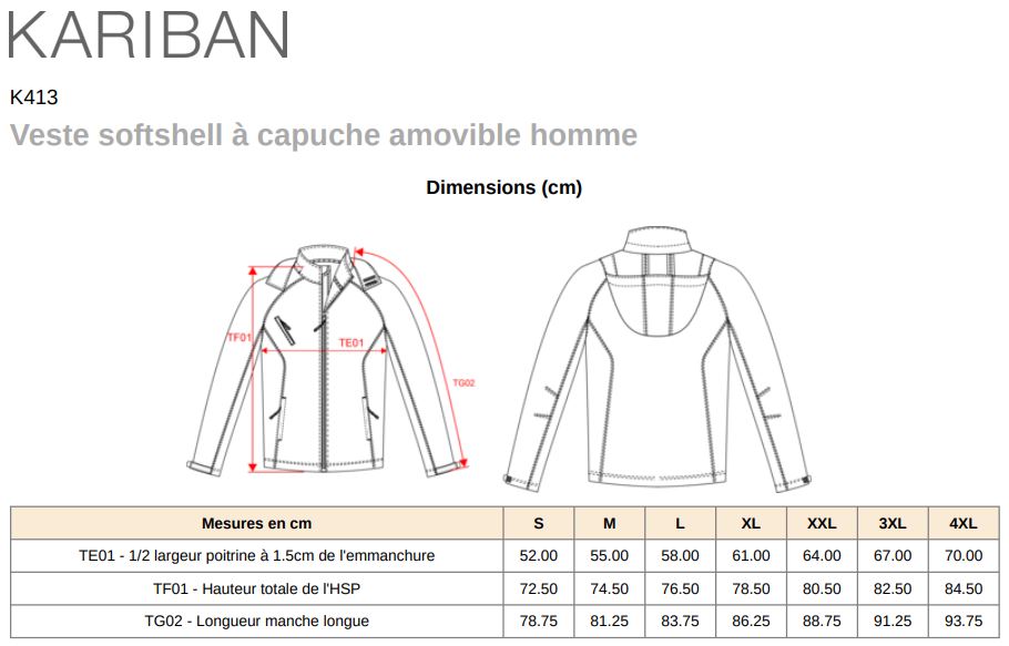 Veste softshell homme ECR