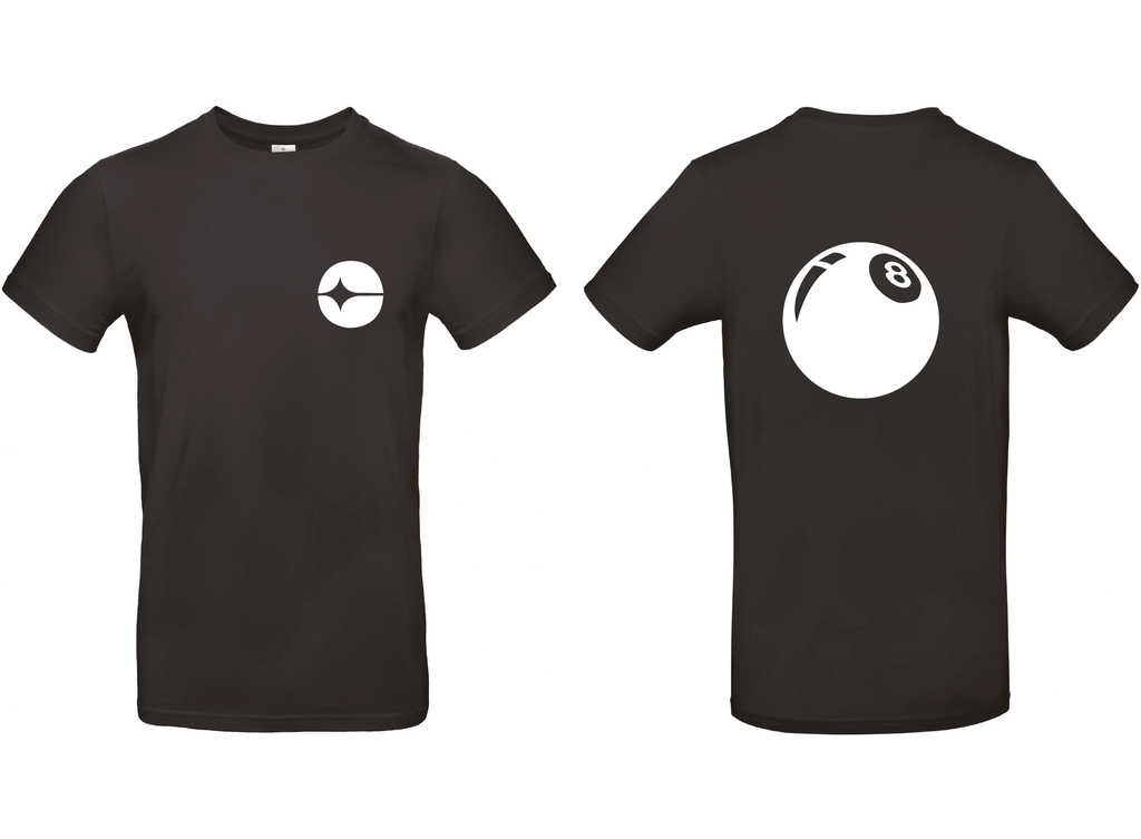 T-shirt B&C avec impression logo "billard" pocket et dos 
