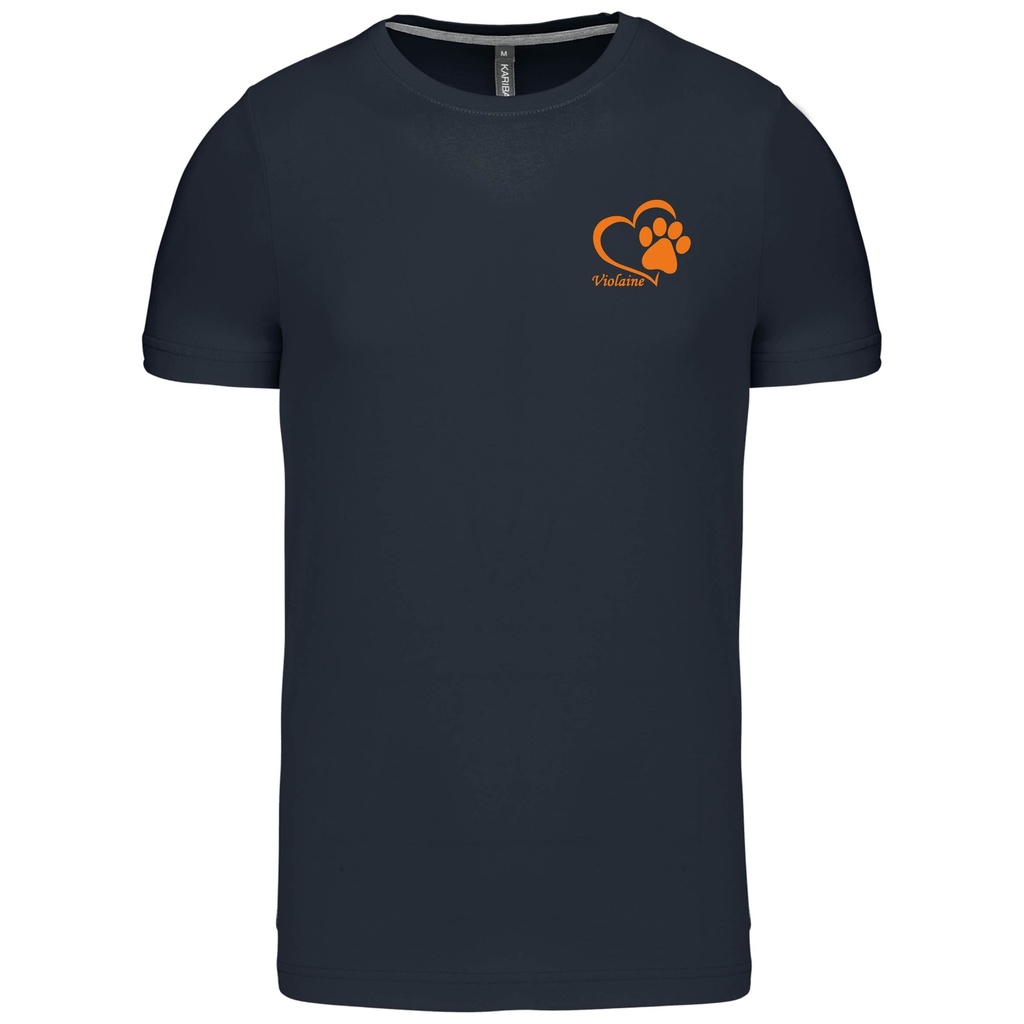 T-shirt homme col rond Happy Dog Wavre   (S, Navy)