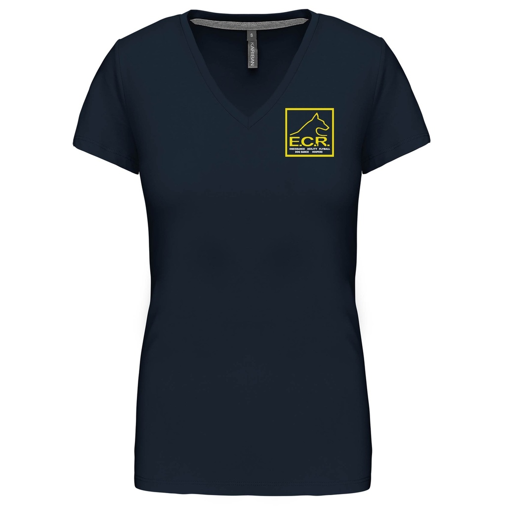 T-shirt femme col V "EC Ramillies" (S)