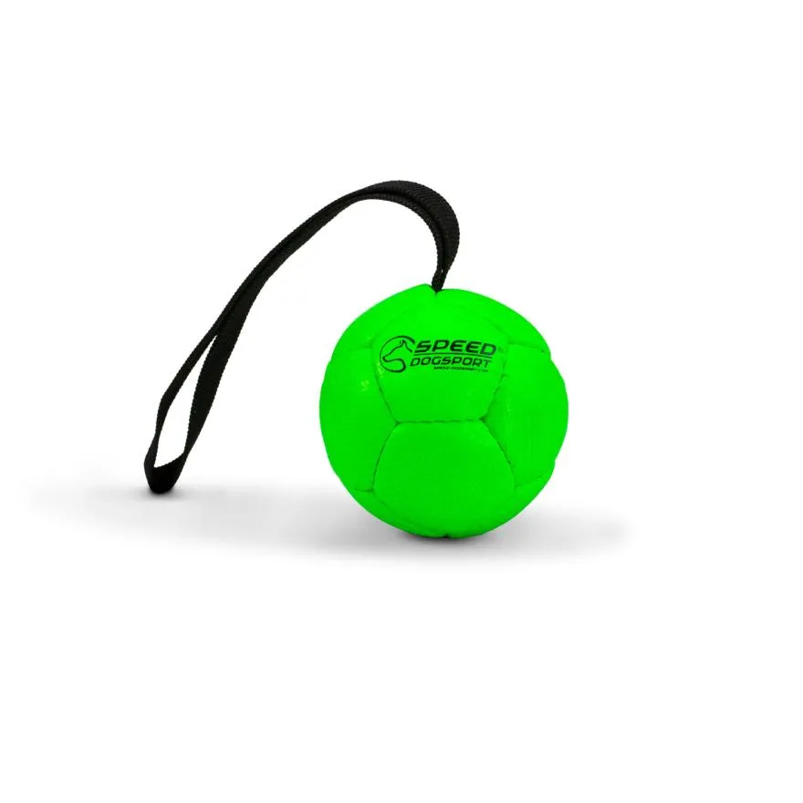 [7007gr vert] SD Balle d'entraînement pour chien / 7 9 12 16 cm avec dragone (7cm, Vert Réel)