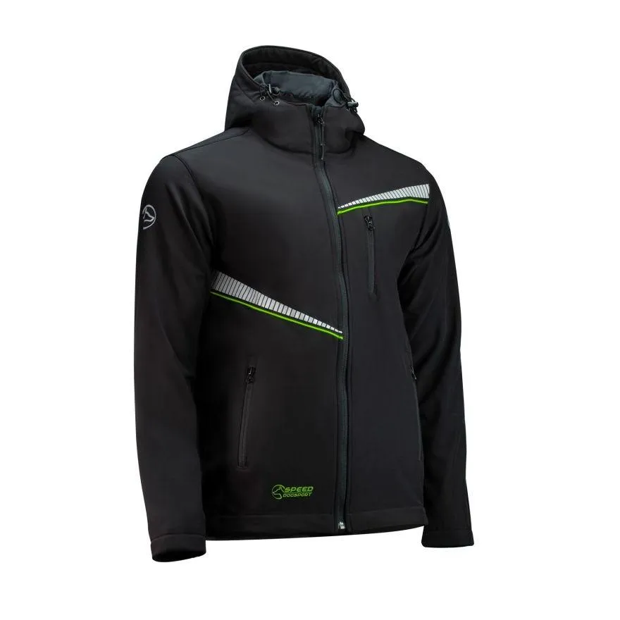 Veste de sport canin, unisexe, Softshell "THOR" coupe régular (Vert Réel, XS)