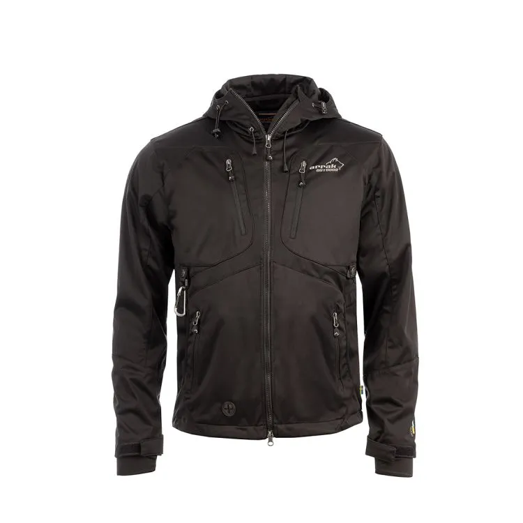 [21031] Akka Softshelljacket Homme (Noir, XS)