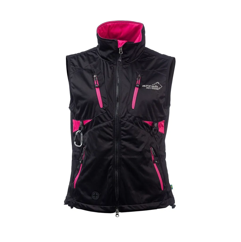 Acadia Softshell veste Femme - Noir/Rose (XS)